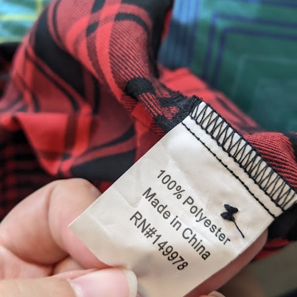 Arianna by Howard's Red and Black Plaid Shirt Size XL - Picture 2 of 10